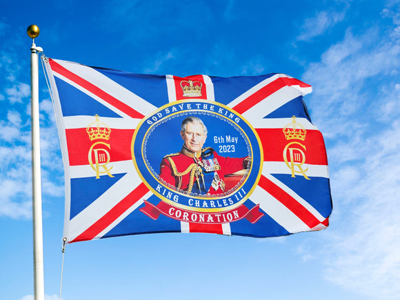Celebrate the coronation with our coronation flag
