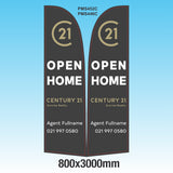 Century 21 Flag Template Open Home Grey 0511