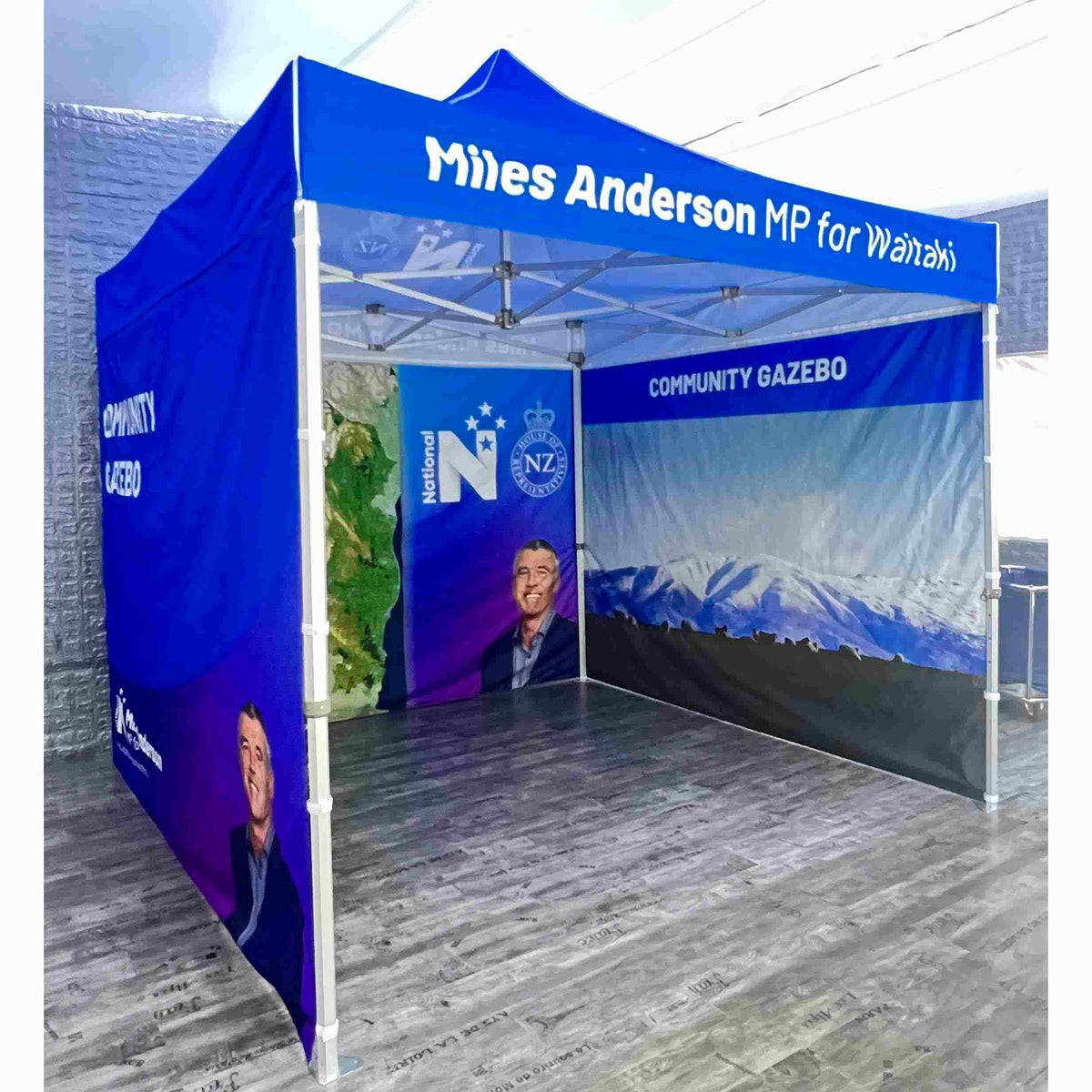 Gazebo for MP Wairarapa Durable and Branded Flagseller.co.nz