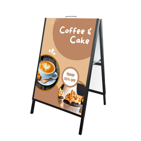 A-frame Sandwich Board Sign with Custom Printed ACM Boards