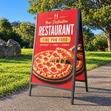 A-frame Sandwich Board Sign with Custom Printed ACM Boards