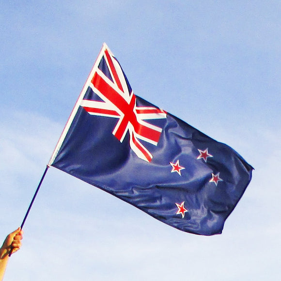Large Hand-held New Zealand Flag 600x1200mm