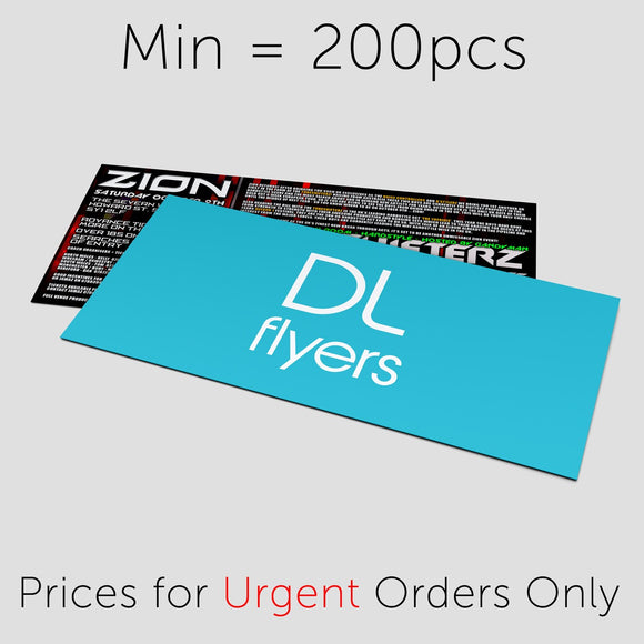 Urgent 3-Day Flyer Order - 210x99mm - DL