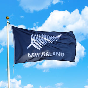 All Black New Zealand Flag - Premium 6'x3'