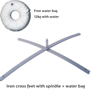 Heavy-duty Iron Cross Feet  + Weight Bag